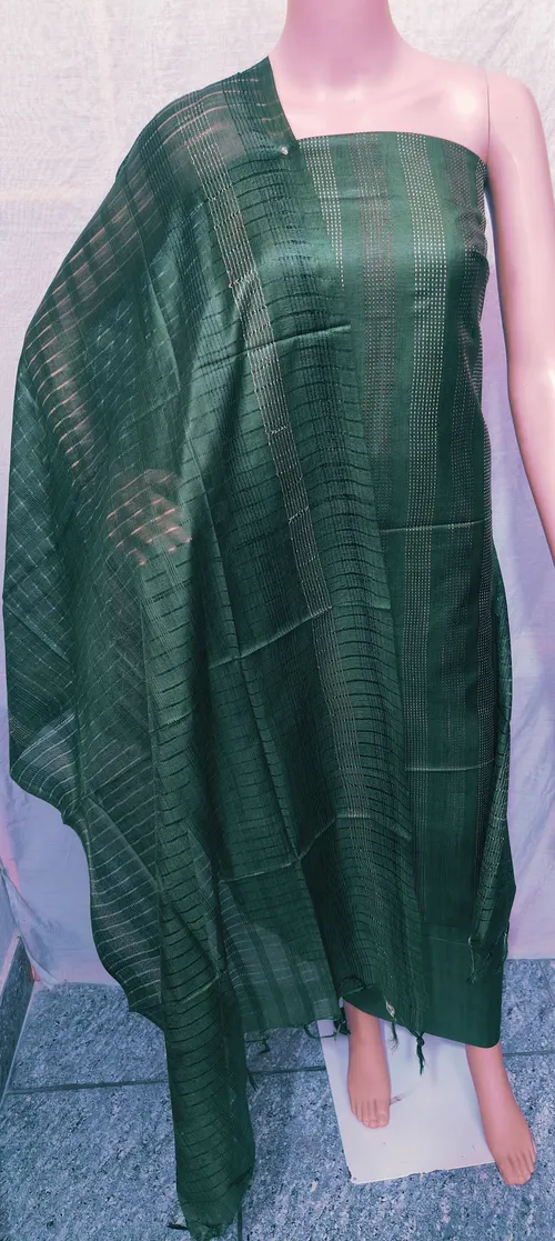 Royal Katan Silk Suit Piece – Handwoven Luxury in Every Thread